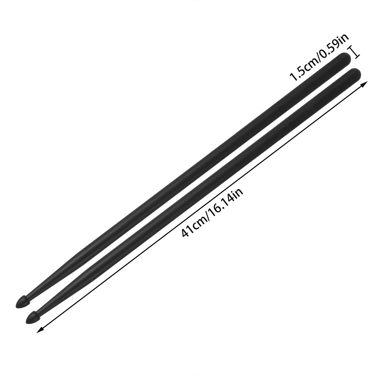 Plastic Pair Drum Drumsticks 5A Sticks WoodNylon With 1