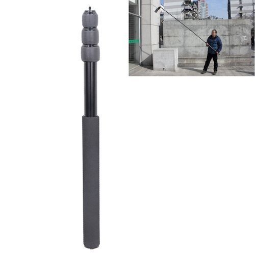 Aluminum Alloy Handheld Boom Pole Holder For SLR Camera / LED Light Microphone, Max Length: 173cm(Black)