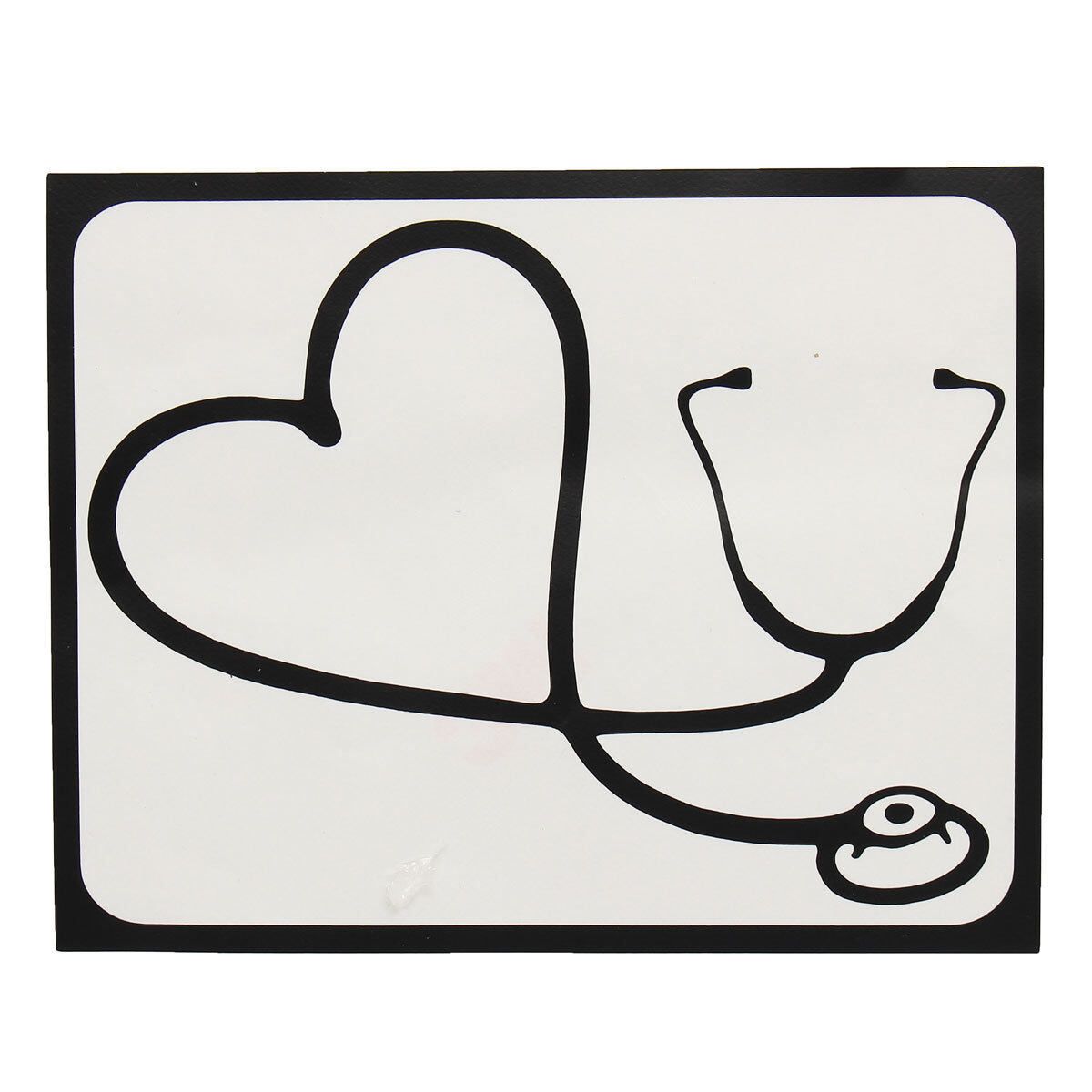 Newest ! 1Pcs Waterproof Laptop Sticker Stethoscope Heart Pattern PVC Sticker Decal For MacBook Air 11'13' For Pro Retina 13'15'