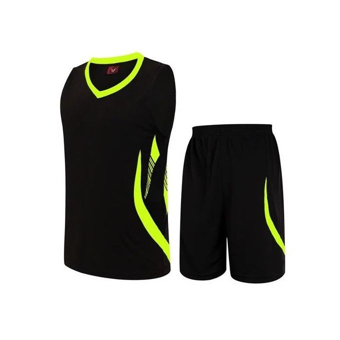 Men's Summer Jersey Tracksuit Sleeveless Running Athletic And Shorts Suit Set