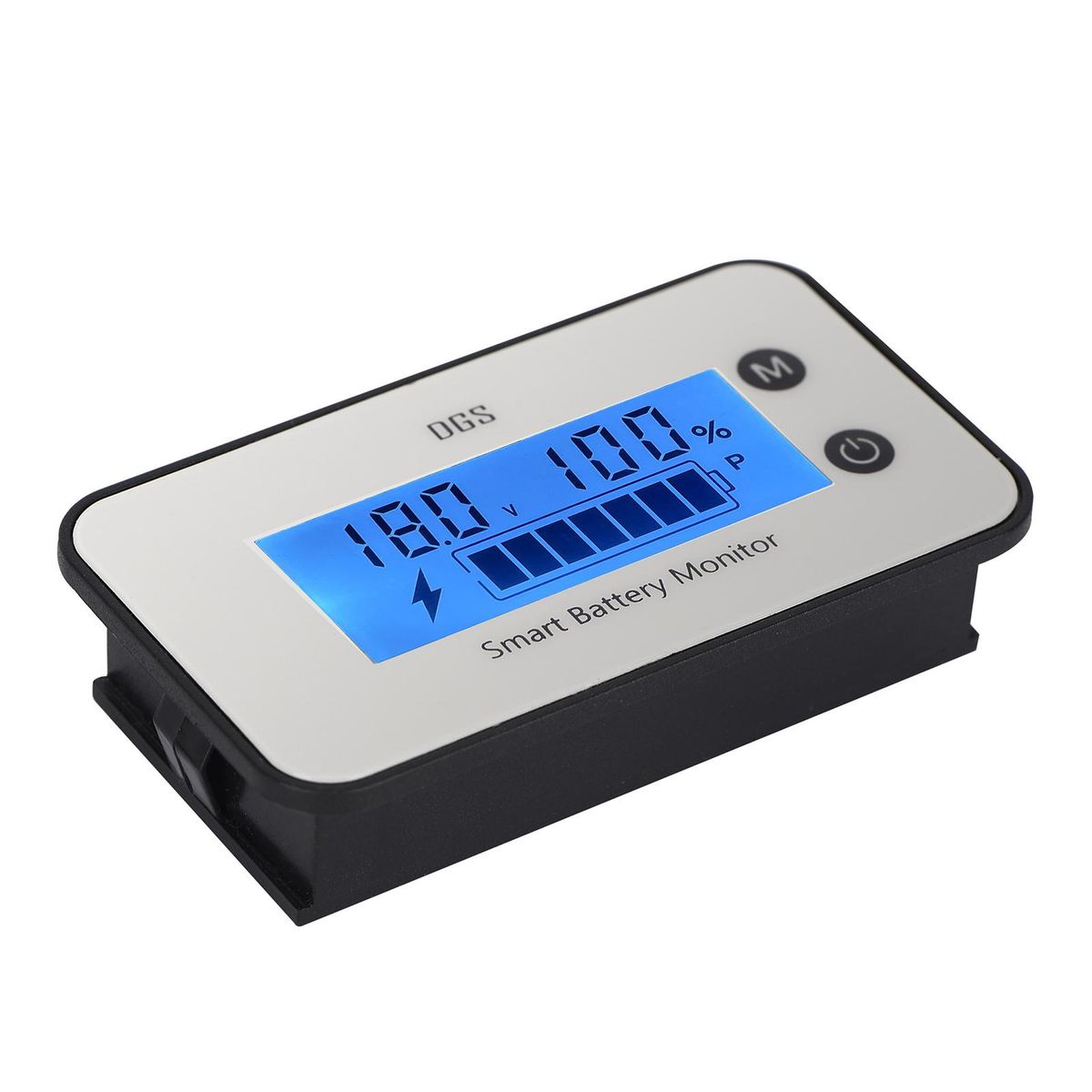 IPX7 Battery Capacity Monitor,DC 7-100V Battery Percentage Voltage Tester  12V 24V 36V 48V LCD Display Car Vehicle Marine RV Battery Power Indicator Panel