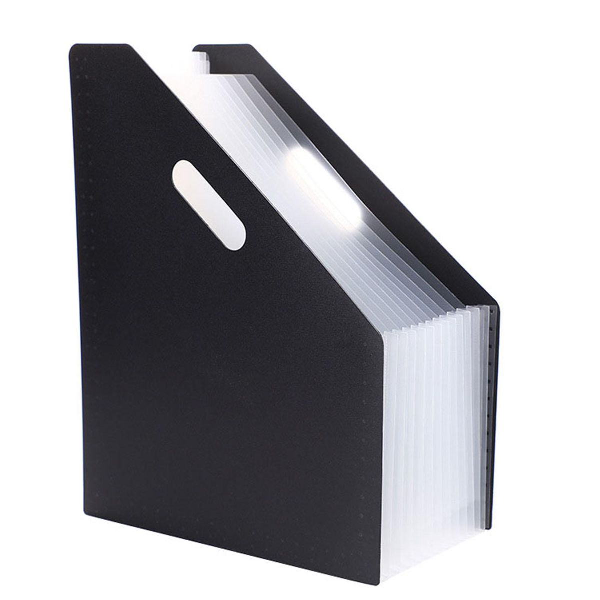 Telescopic Standing Organ Bag 13-Grid Multi-layer File Document Test Paper Storage Folder Desktop Organizer