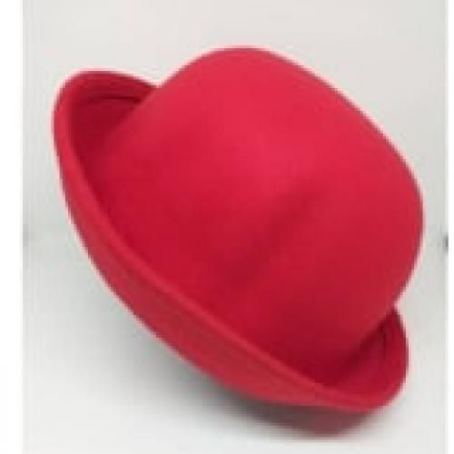 Unisex Plain Suede Bowler Hat + Free Digital Led Watch