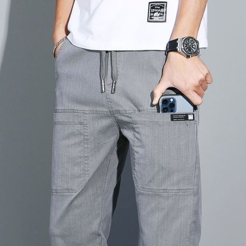 Men Sports Harness Feet Harlan Casual Denim Pants