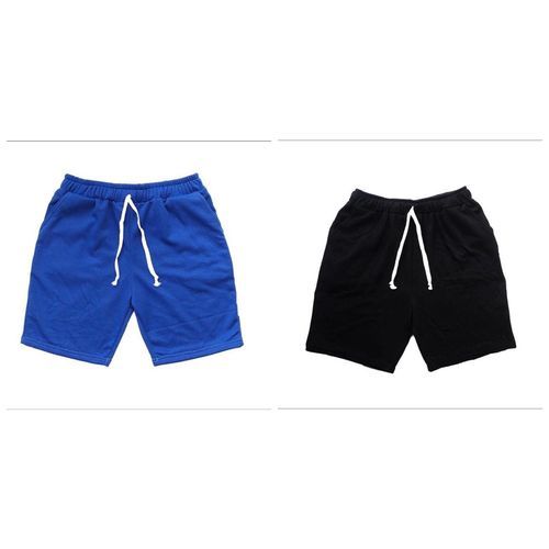 2 IN 1 Summer And Beach Shorts (Black And Blue)