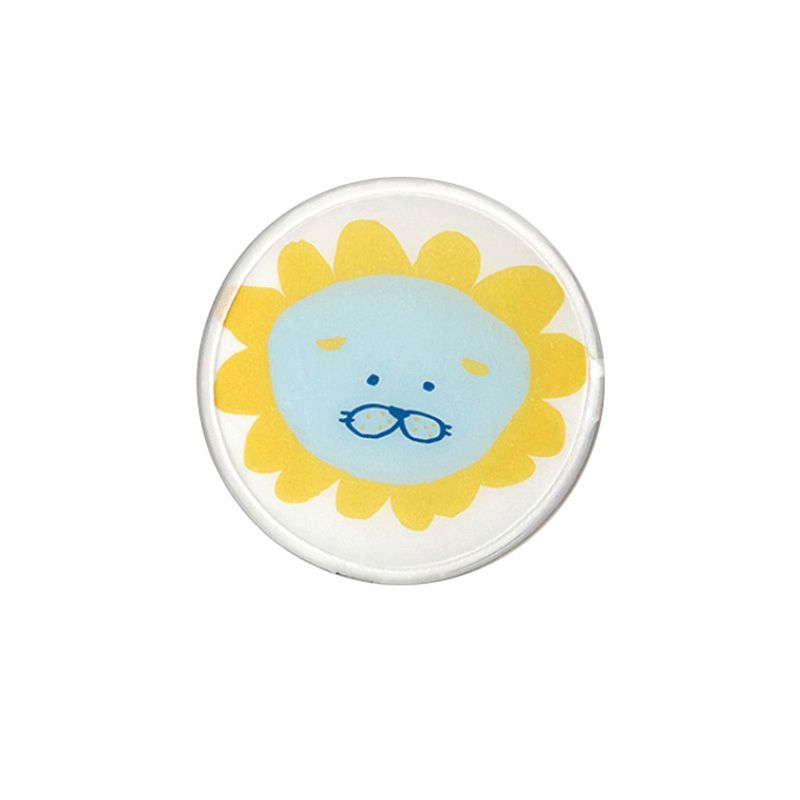 Cartoon Round Favors Nylon Craft DIY Portable Disk Round Folding Cooling Shape Painting Fan Summer Hand Student Wedding Folding