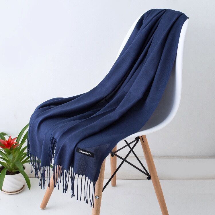 Large Solid Color Soft Women Scarf Cashmere Scarves Boy Girl Women Lady Shawl Wrap Pashmina Female Hijab Muffler(#26)(200X70cm 120g) GAO