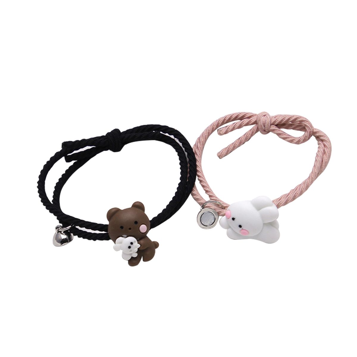 2Pcs Couple Bracelet Cartoon Magnetic Matching Lovers-