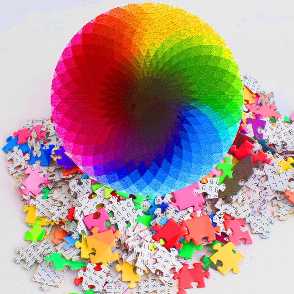 Round Puzzle Youth Adult Jigsaw Puzzle 1000 Pieces