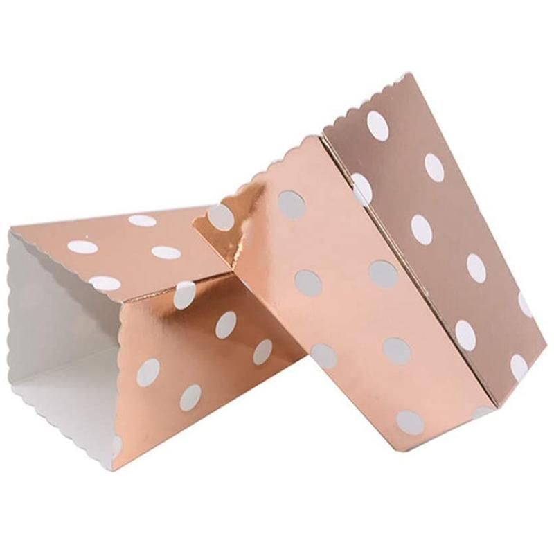 12PCS Popcorn Boxes for Christmas Snacks Gifts Polka