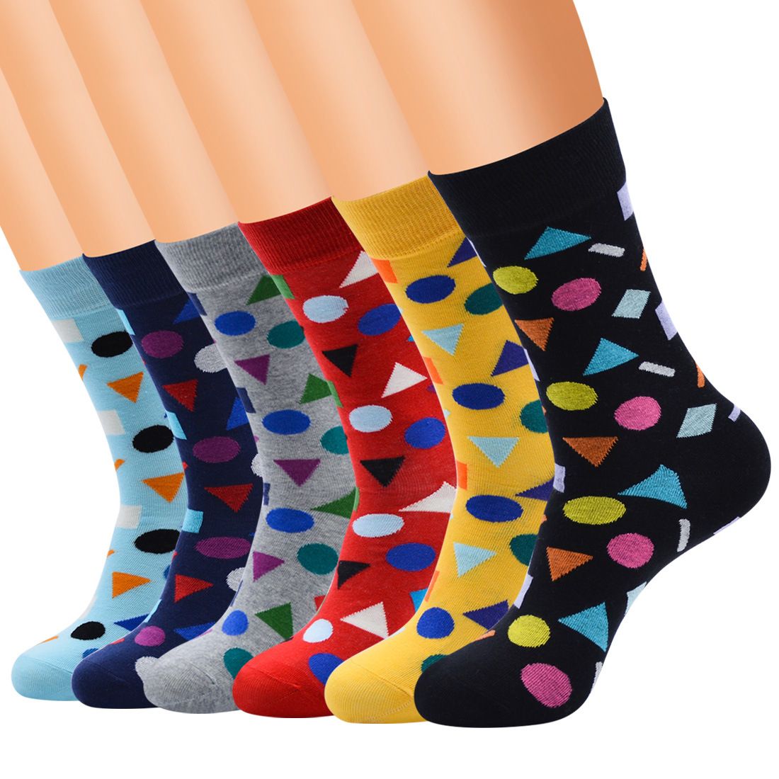 6 In 1 Male Polka Dot Socks