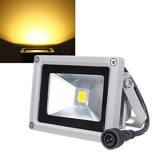 10W Solar Power LED Flood Light (Warm White)