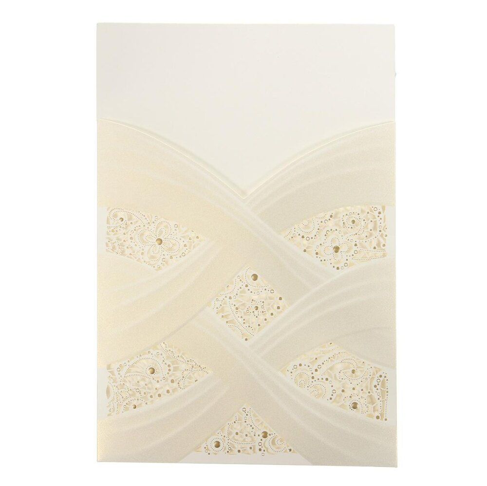 Wedding Invitation Cards Kit, Envelopes, Seals, Custom Personalized Printing White White