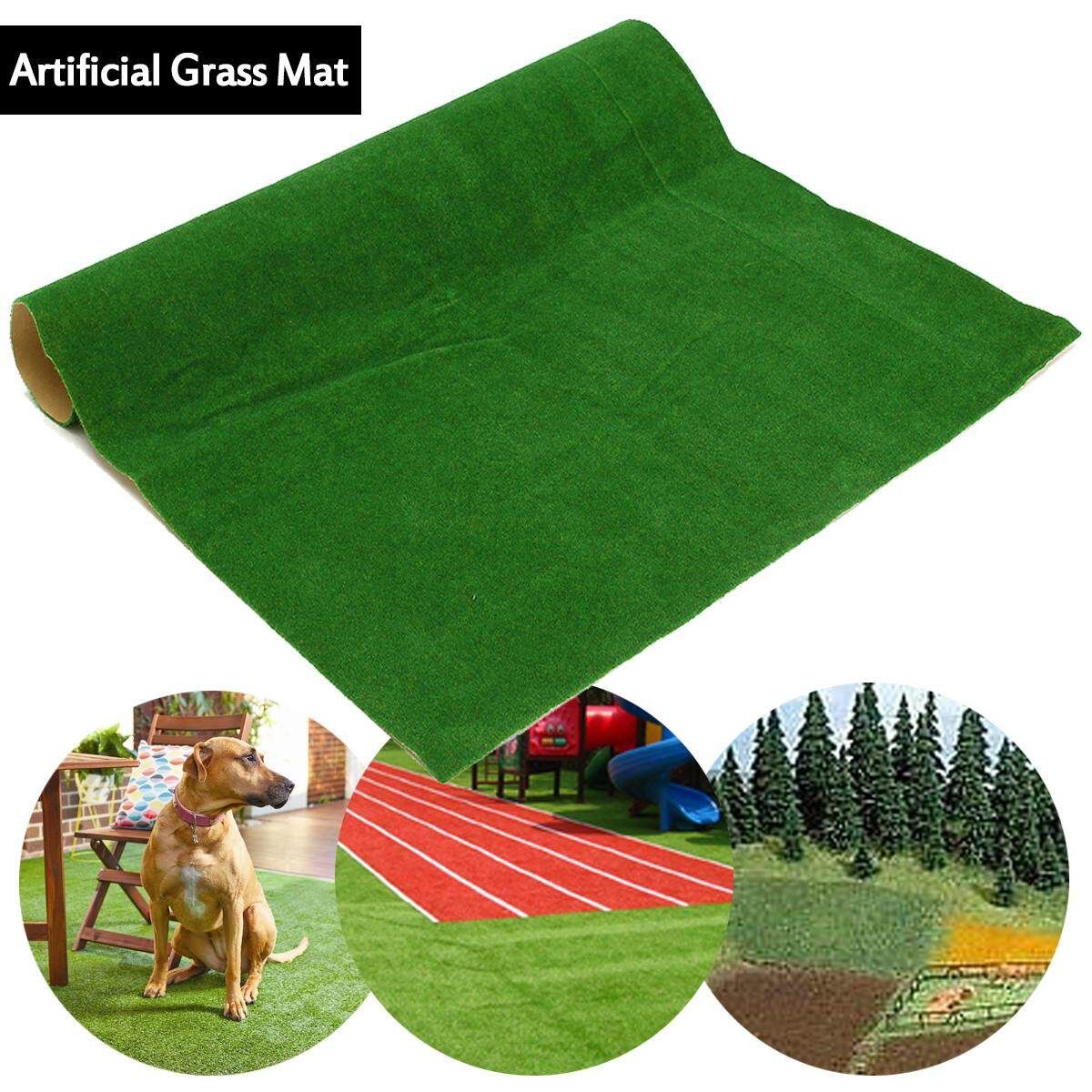 Model Grass Meadow Turf Mat Layout Flooring Carpet 20x20inch 50 * 50cm Light Green