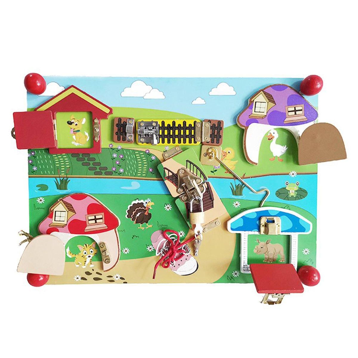 Children's Unlocking Toys Cognitive Board Baby Early Education and Wisdom Toys Kindergarten Teaching Aids