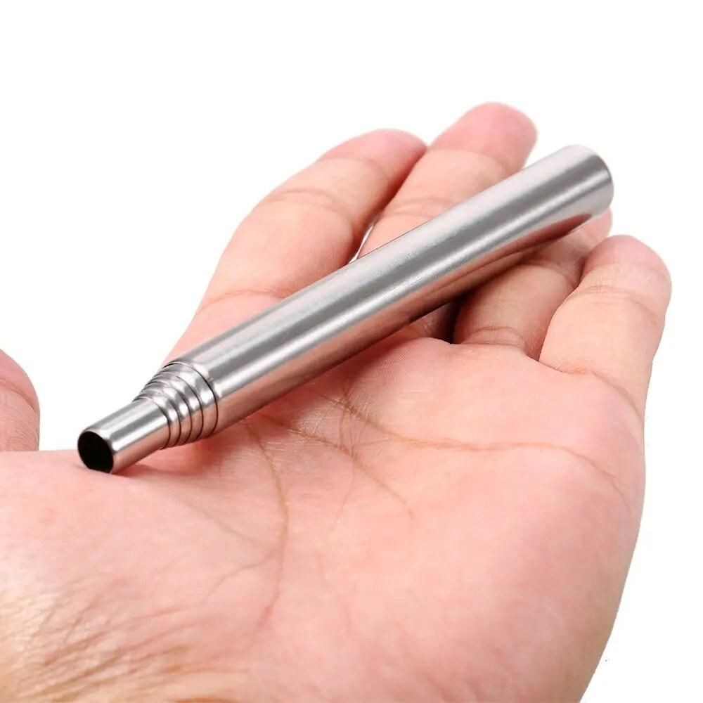 New Outdoor Portable Bellow Blow Fire Tube Bbq Camping Picnic Stove Collapsible Fire Tool Stainless Steel Camping Equipment