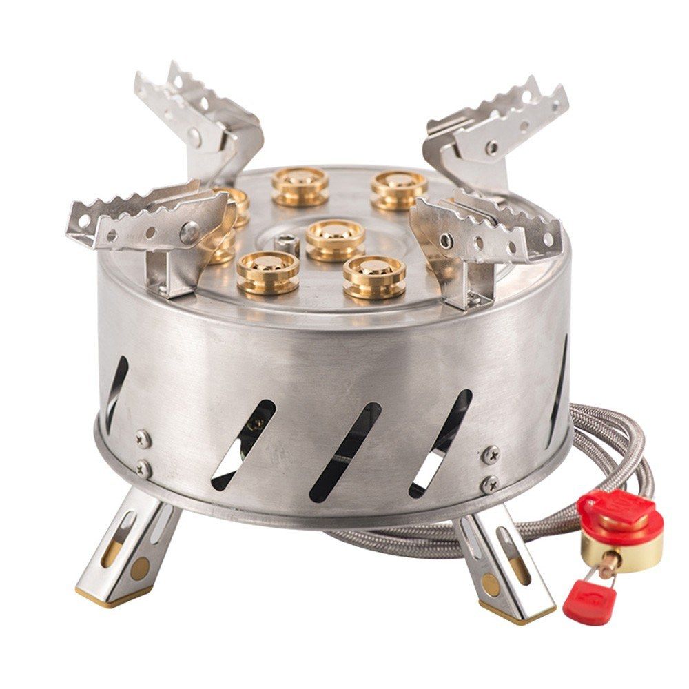 Self-Driving Tour Outdoor Stainless Steel 9-Head Stove