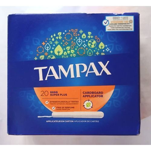 Super Plus 8hrs Long Protection- 20 Tampons Per Pack