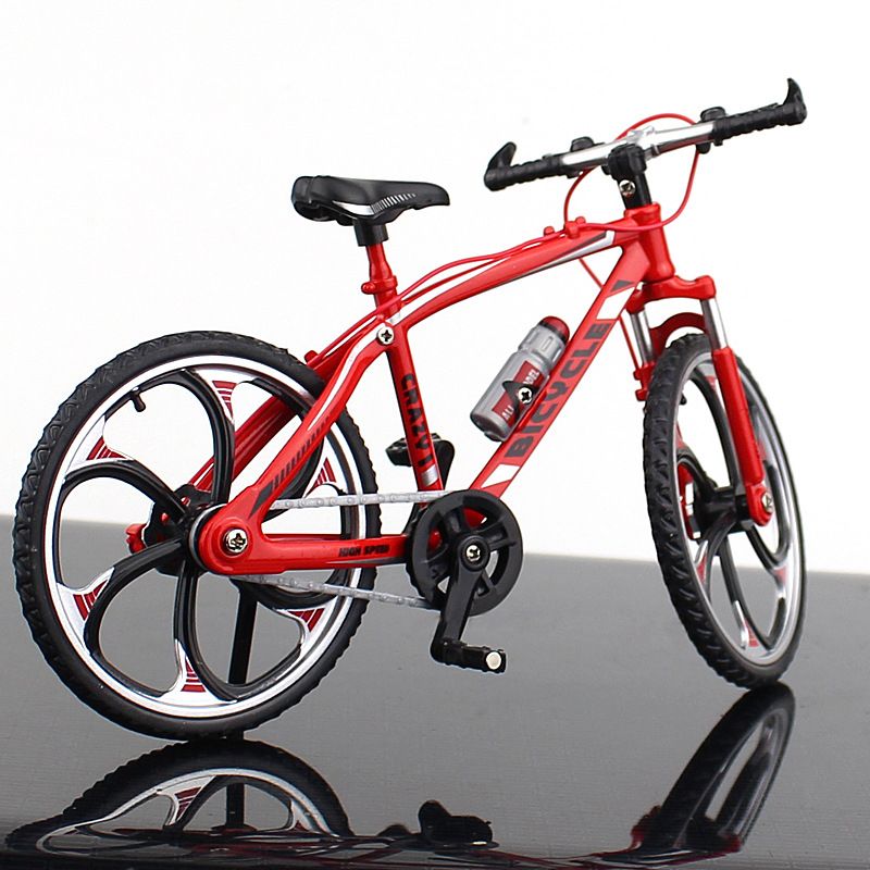 Crazy Magic Finger Bike Alloy Bicycle Model 1:10  Bicycle Bend Road Mini Racing Toys Adult Collection Gifts