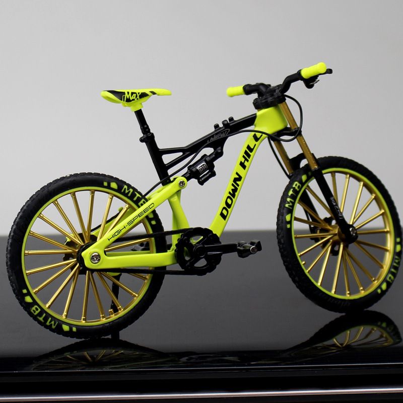 Mini 1:10 Alloy Model Bicycle Diecast Metal Finger Mountain Bike Racing  Adult Collection Gifts Toys For Children