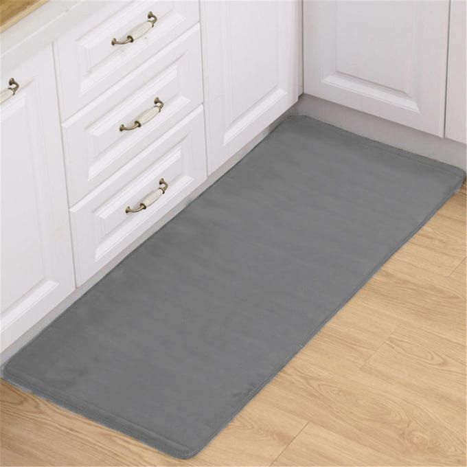 Memory Foam Mat For Bedroom Kitchen & Bathroom Ash 40X120cm