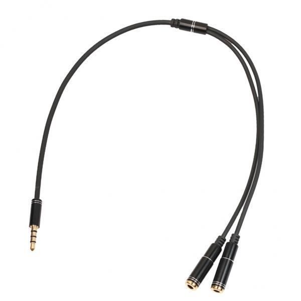 2x 3 . 5mm   Audio   Y   Splitter   Cable   AUX   Stereo   Headphone