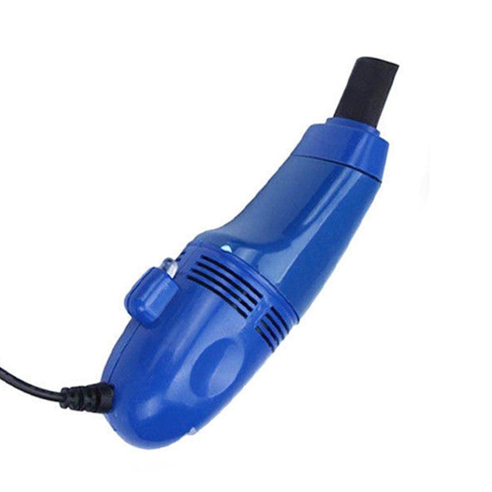 1Pc Usb Keyboard Cleaner Pc Laptop Cleaner Computer Vacuum Cleaning Kit Tool Dark Blue