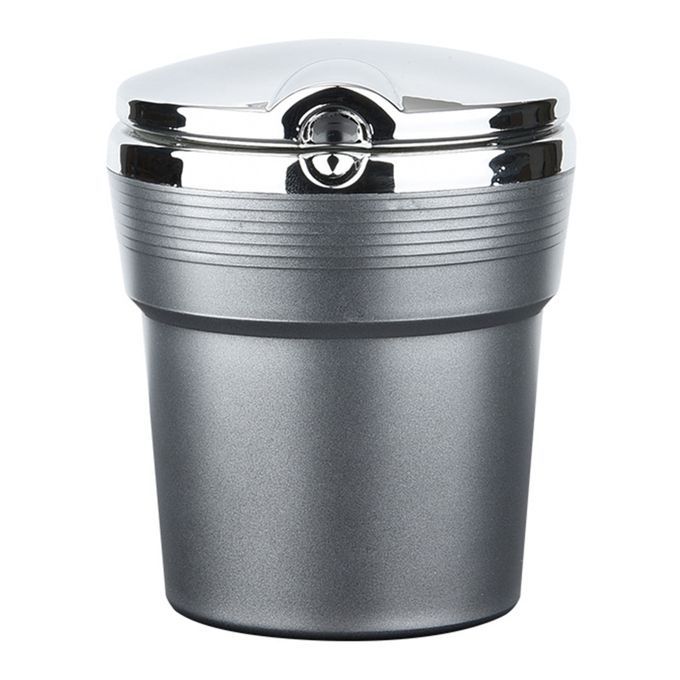 Universal Car Auto  Smoke Ashtray Ash Holder-Silver