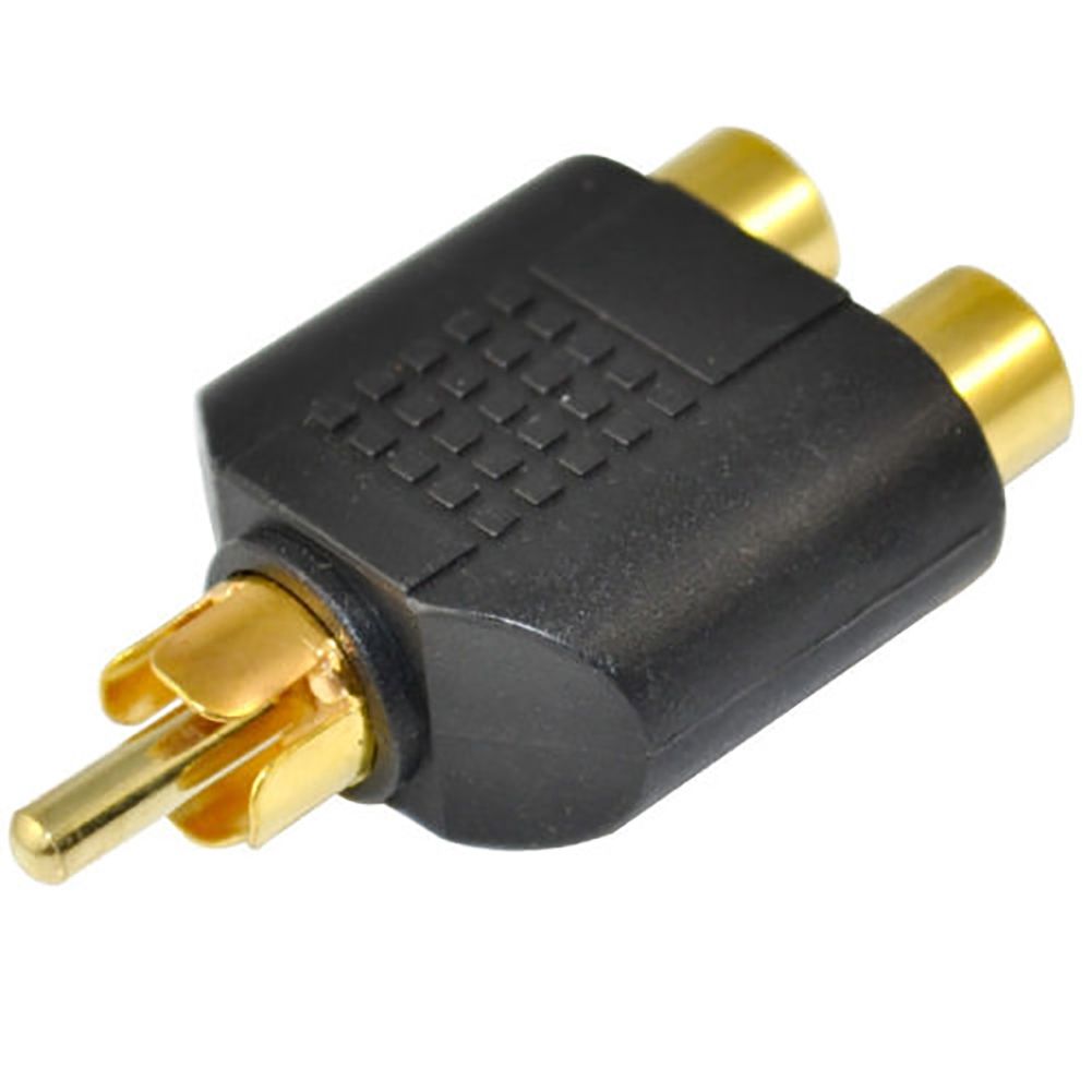 RCA Male To Double Female Socket AV Audio Video Signal Y