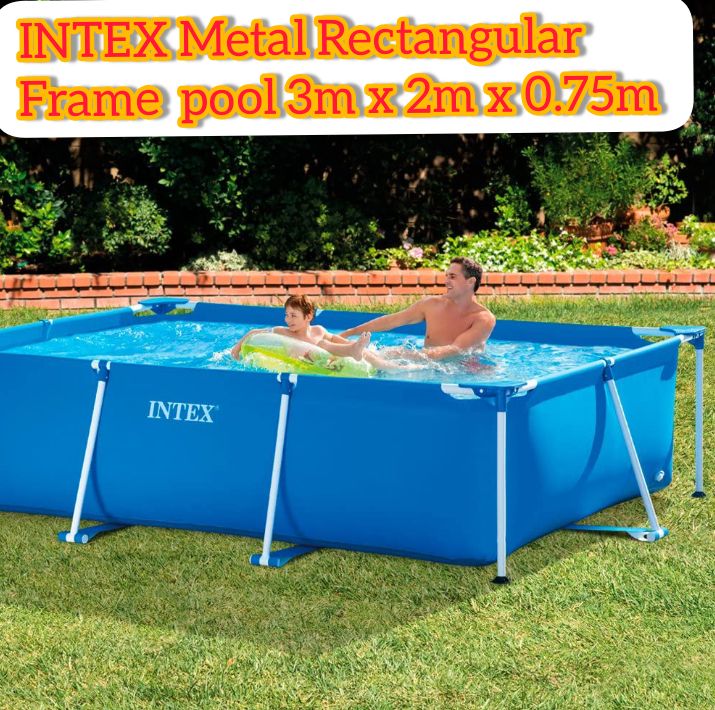 Quality 28272 Rectangular Frame Pool 3m X 2m X 75cm-Blue
