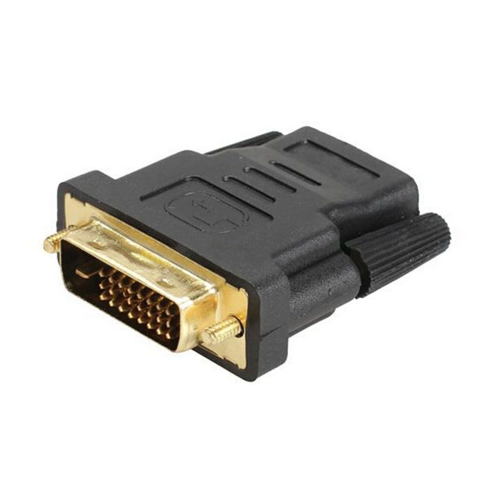 Gold Plated DVI-D Male 24+1 To HDMI-compatible Female