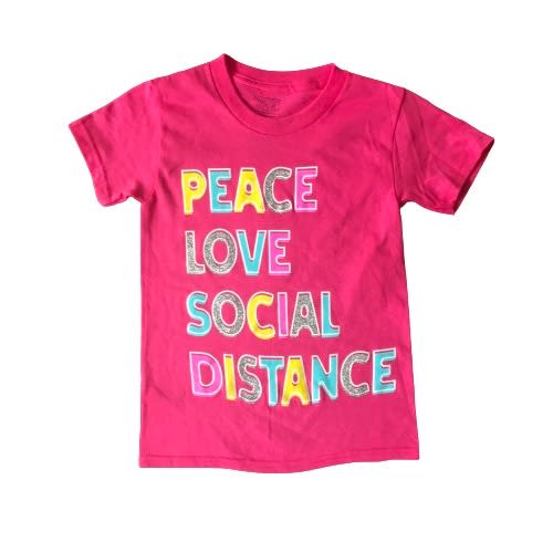 Girls Glitter Short Sleeve T-shirt Top - Pink