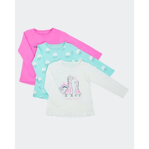 Girls Happy Days Top- Pack Of 3