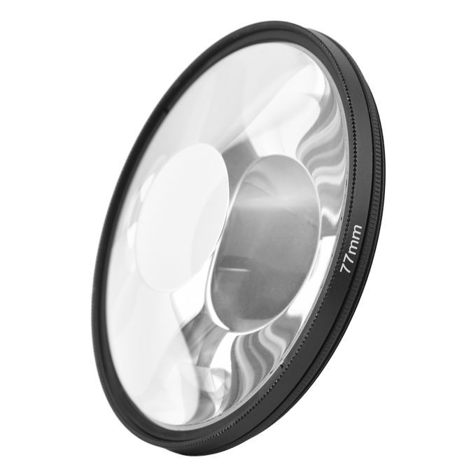 77mm Whirlpool Glass Prism Kaleidoscope Lens Filter Optical