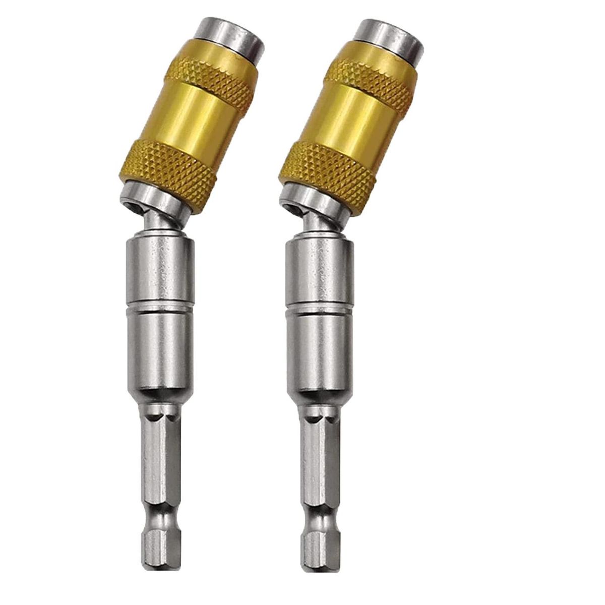 2PCS Magnetic Drill Head Bracket Magnetic Pivot Drill Head Bracket Magnetic Hexagonal Handle Adapter