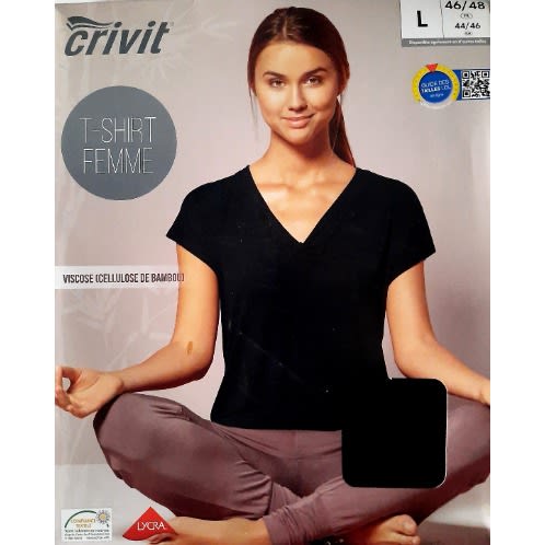 Ladies Fitness Long Casual T-shirt - Black