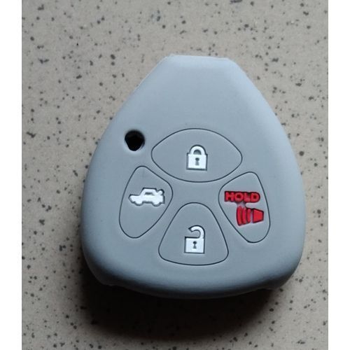 4 Buttons Toyota Silicone Car Remote Key Fob Shell Cover Case