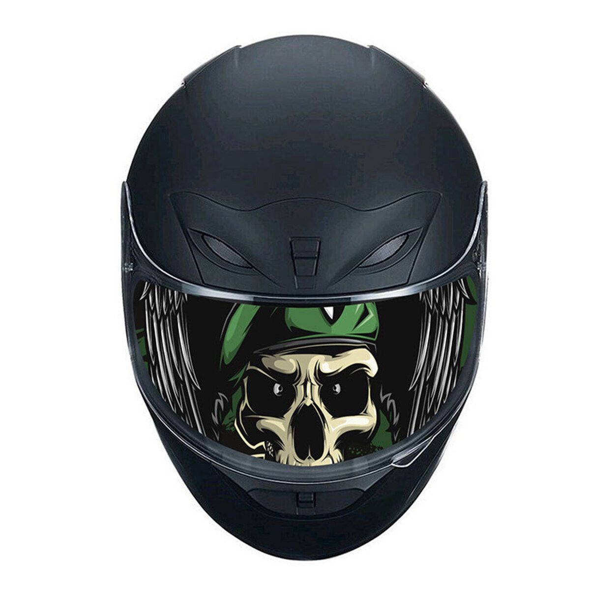 Motorcycle Visor Decals Sticker Racing Visor Detachable Shield 1 Piece TK001
