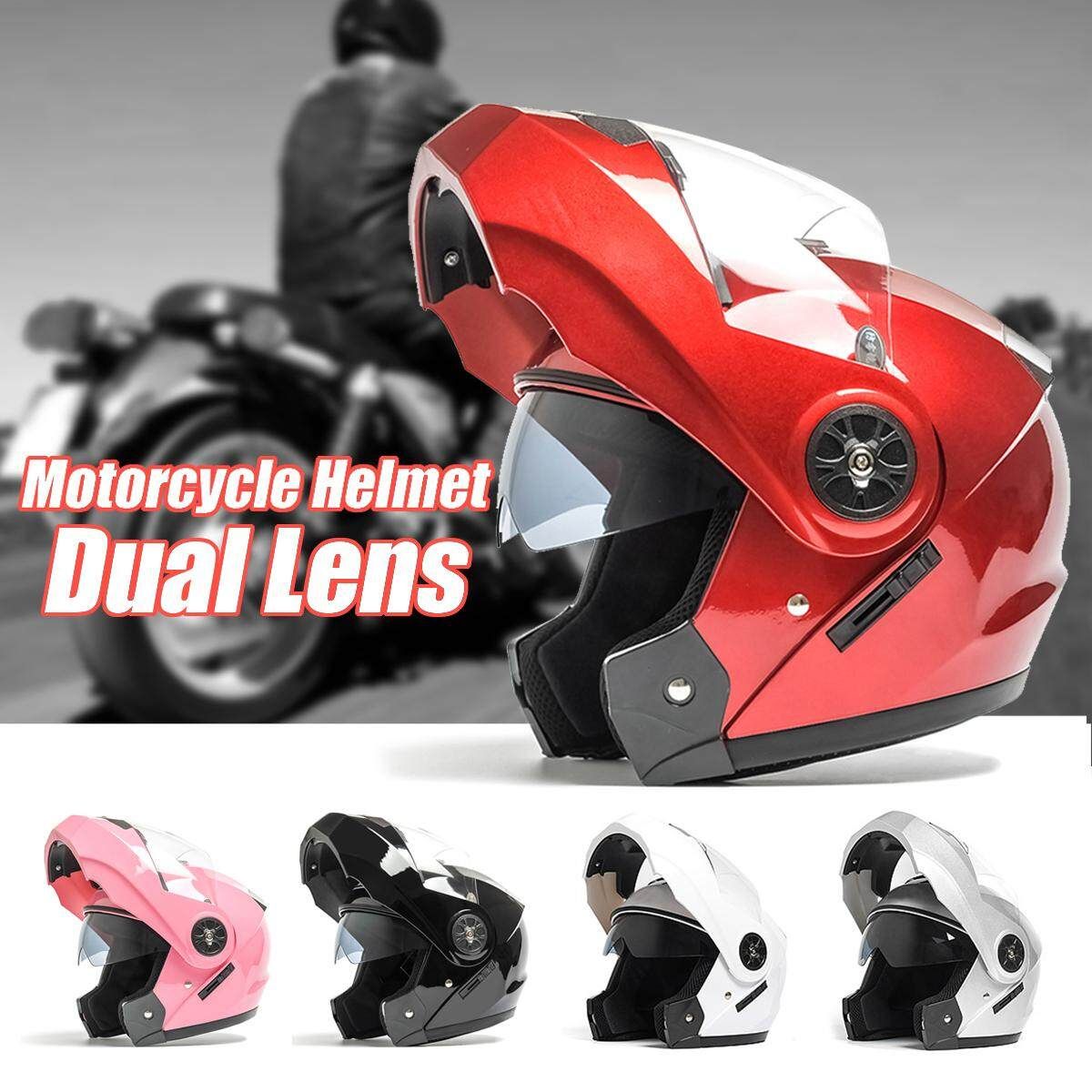 6 Colors Double Lens Electric Motorcycle Men And Women Four Seasons Scooter Motorbike Moto Bike Half Full Anti-fog 106 Silver Transparent Mirror