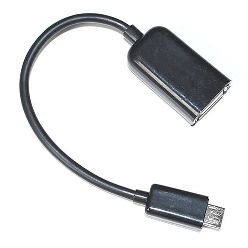 USB 2.0 A Female To Micro B Male Converter OTG-Black