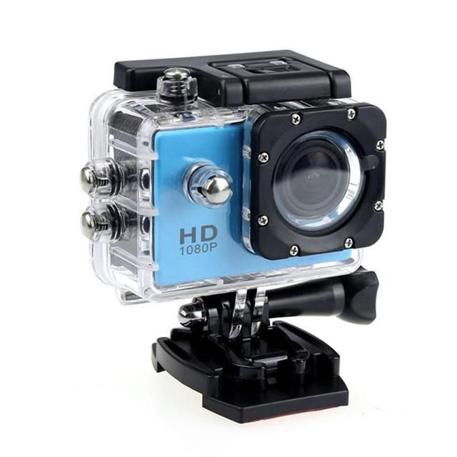 Action Camera 1080P 12MP Sports Full HD 2.0 Inch-Blue