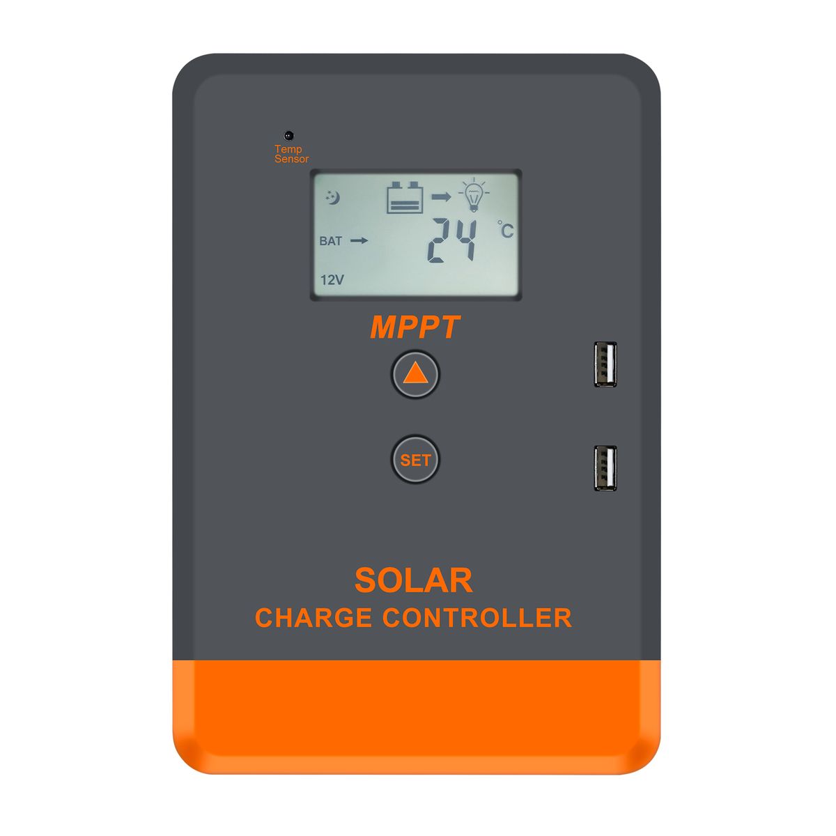 20A MPPT Solar Charger Controller 60Voc LCD Display