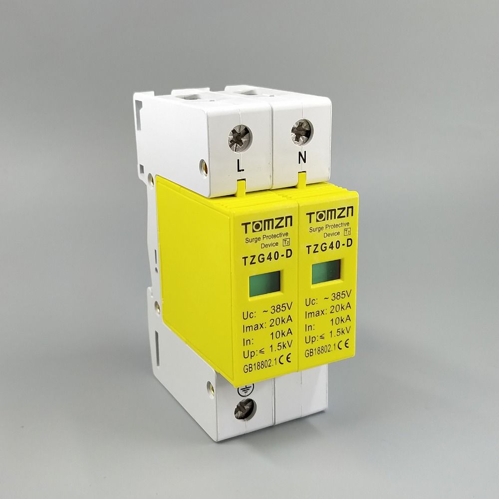 Surge D AC House 1P+N SPD Protector 10KA~20KA ~385V