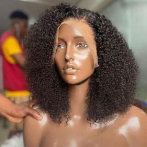 Water Curl Premium Quality Hair Wig With Frontal 16 Inches