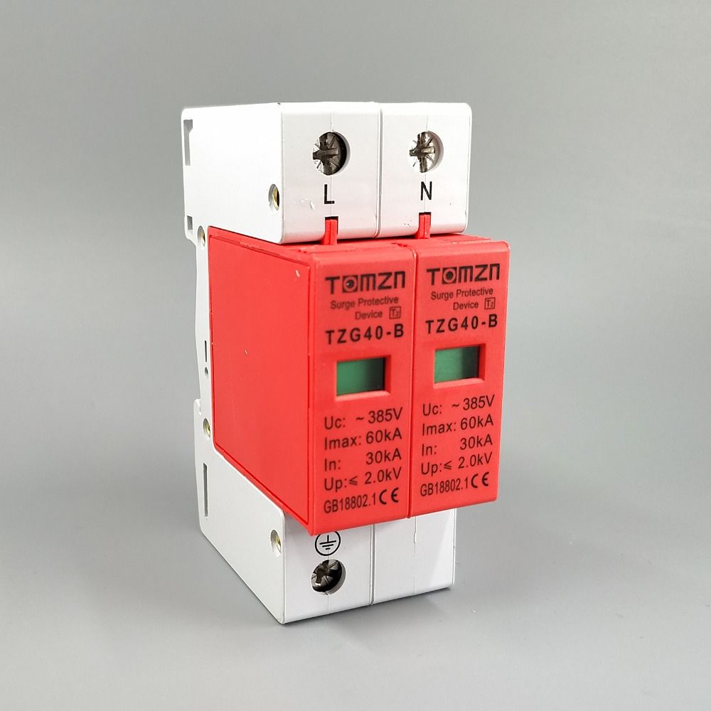 AC SPD 1P+N 30KA~60KA B ~385V House Surge Protector