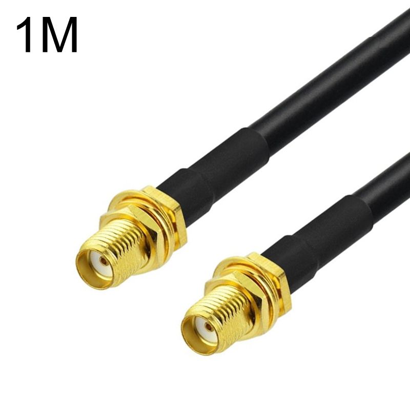 SMA Female To SMA Female RG58 Coaxial Cable, Cable Length:1m