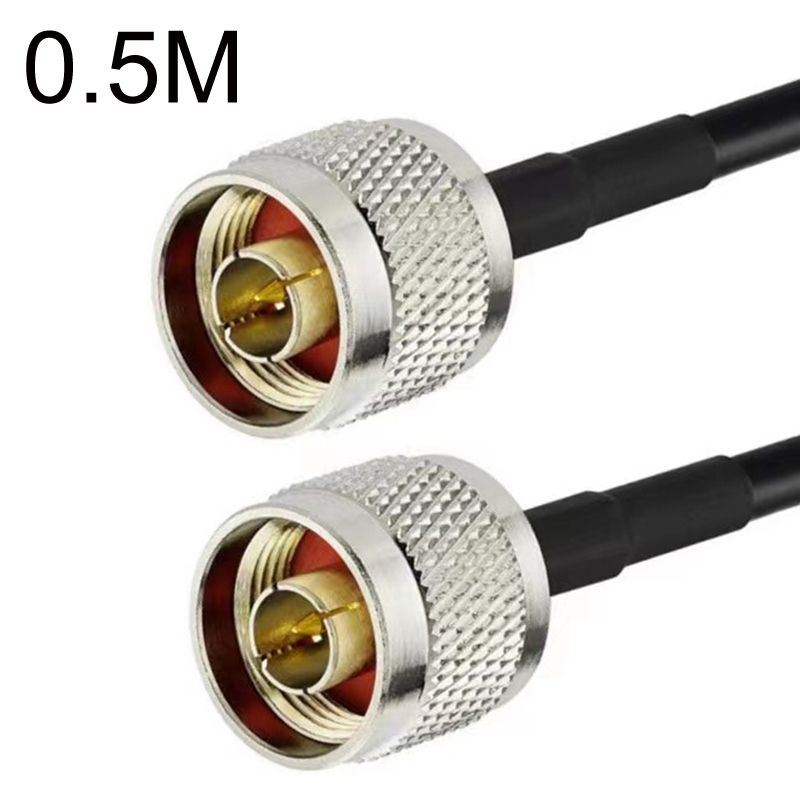 N Male To N Male RG58 Coaxial Cable, Cable Length:0.5m