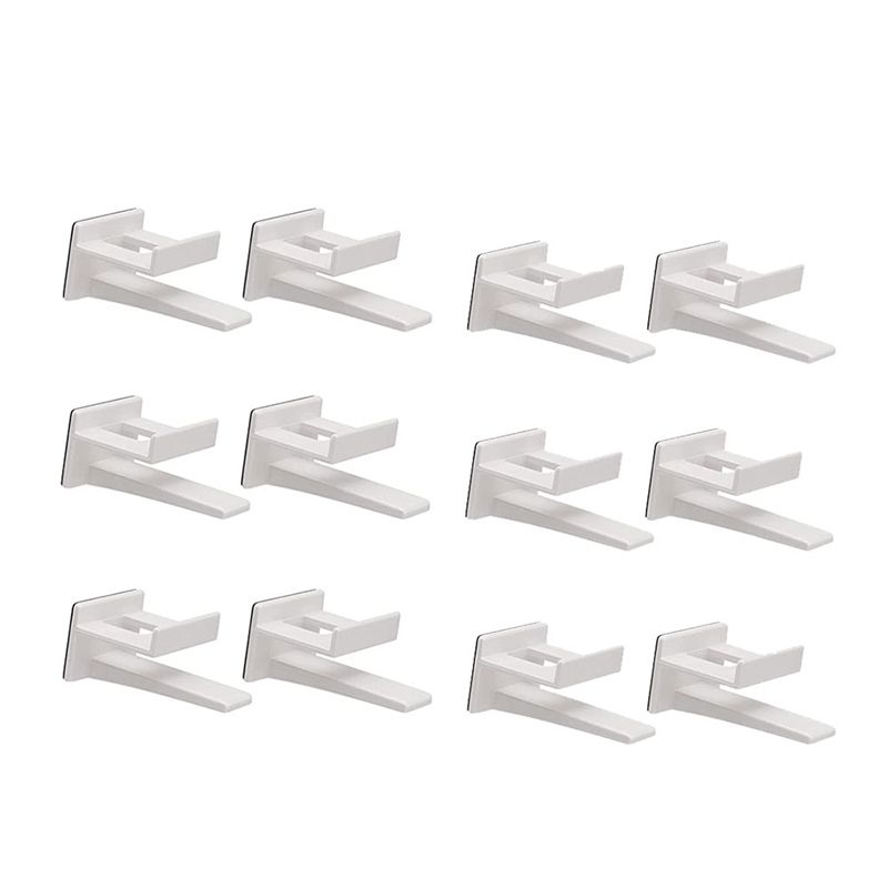 Adhesive Hat Rack Display Hooks for Wall & Door 12 Pack Baseball Cap Holder Closet & Storage Organizer White