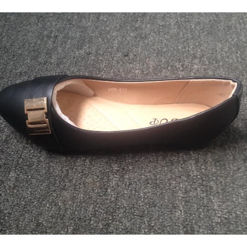 Sbup Gold Embellished Flat Shoes