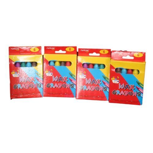 6 Colours X 4 Pack Kids Colouring Crayon For Creative Art